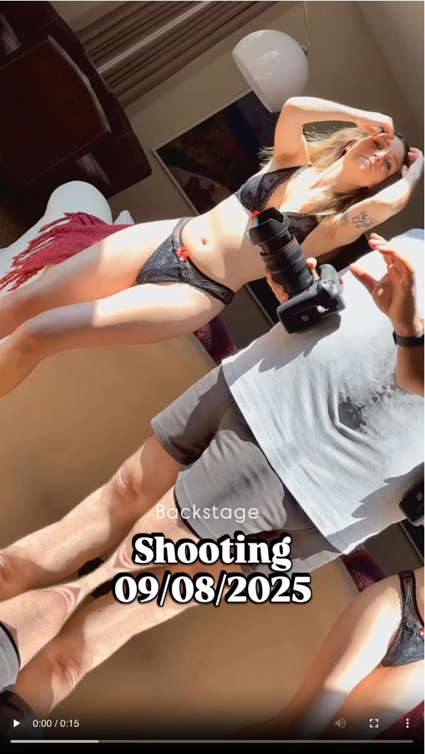 Backstage shooting du 9 Aout 2025